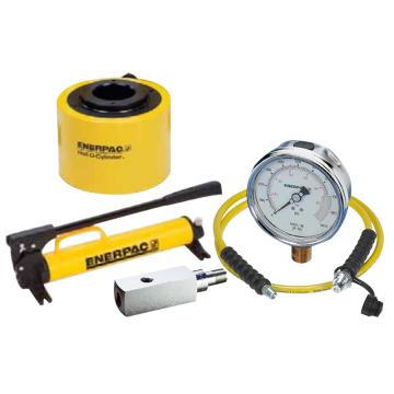 恩派克ENERPAC 雙作用中空柱塞液壓缸套件，95ton 76mm，RRH1003（含油缸+泵+軟管+表+表座）恩派克ENERPAC 雙作用中空柱塞液壓缸套件，95ton 76mm，RRH1003（含油缸+泵+軟管+表+表座）